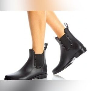 Jack Rogers Black Chelsea Rain Boots